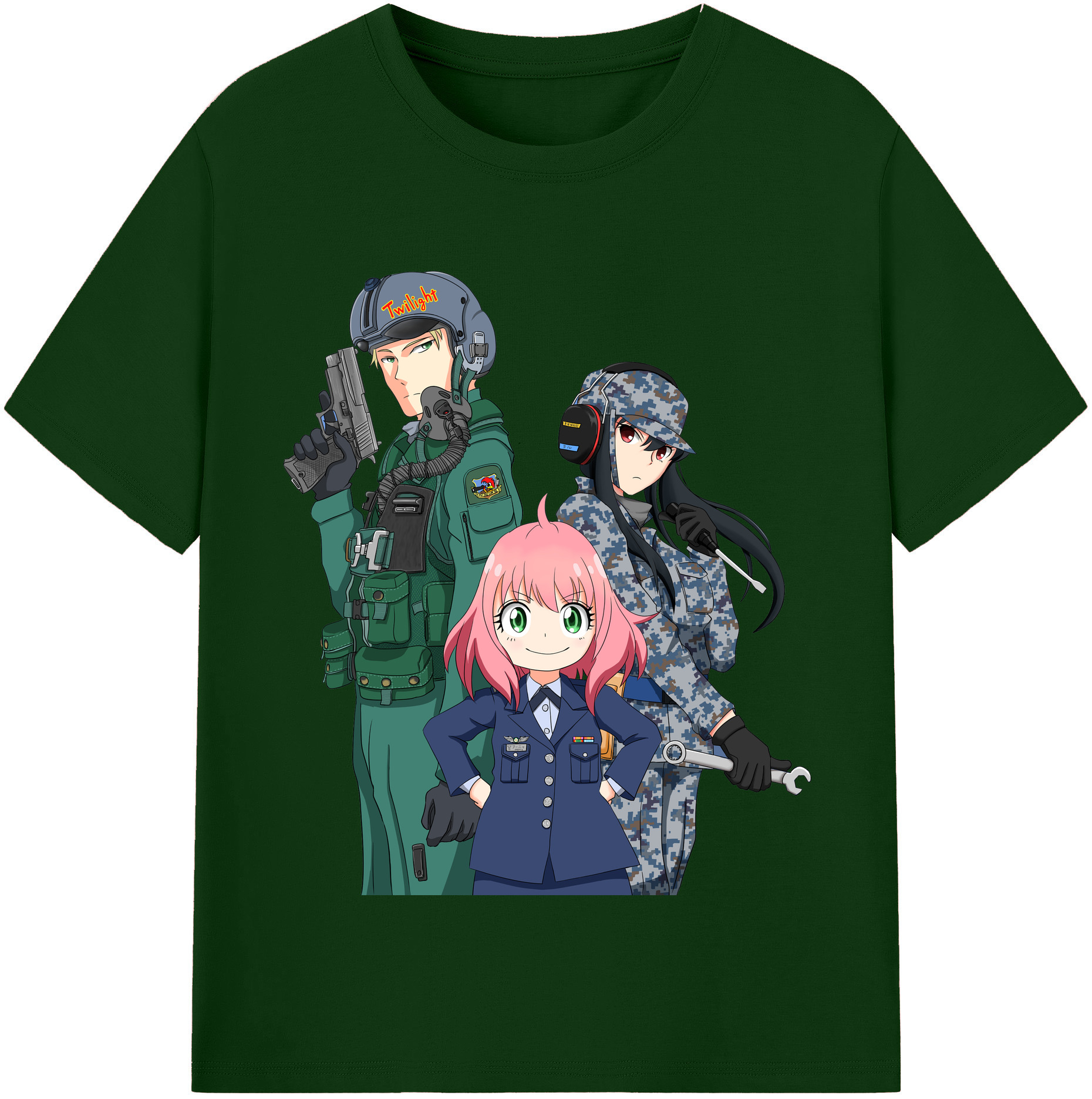 （画像用） SPY×FAMILY间谍家家酒 綿100％半袖Tシャツ（フロントプリント）